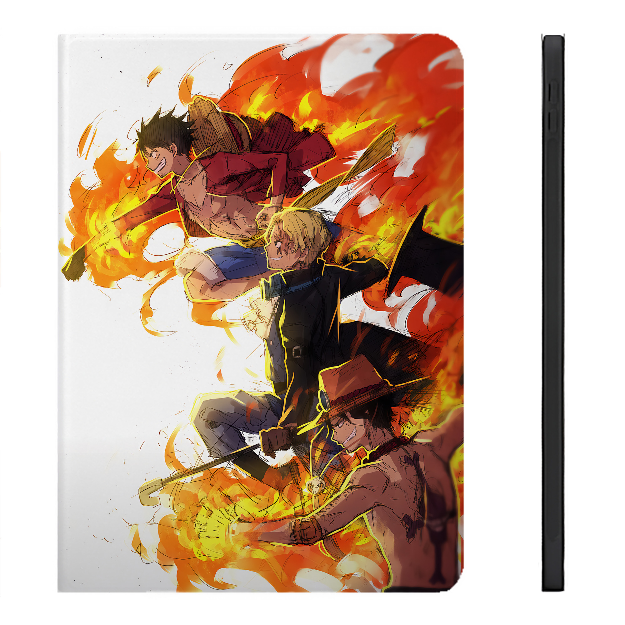 （画像用） ワンピース ONE PIECE IPadケース ペンホルダー付き ブックスタイルデザイン
